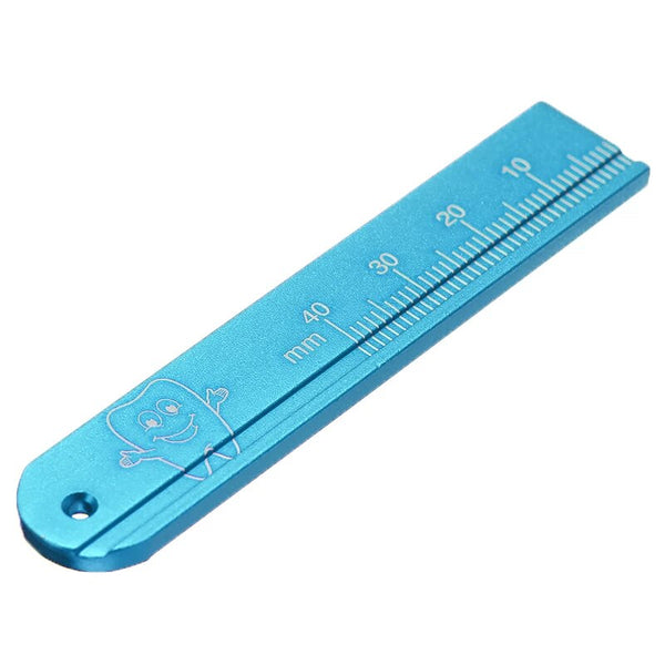 regla-endodoncia-metalica-azul